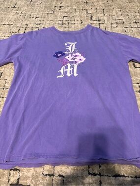 Jake Miller Graphic Band Tee with Floral Initials